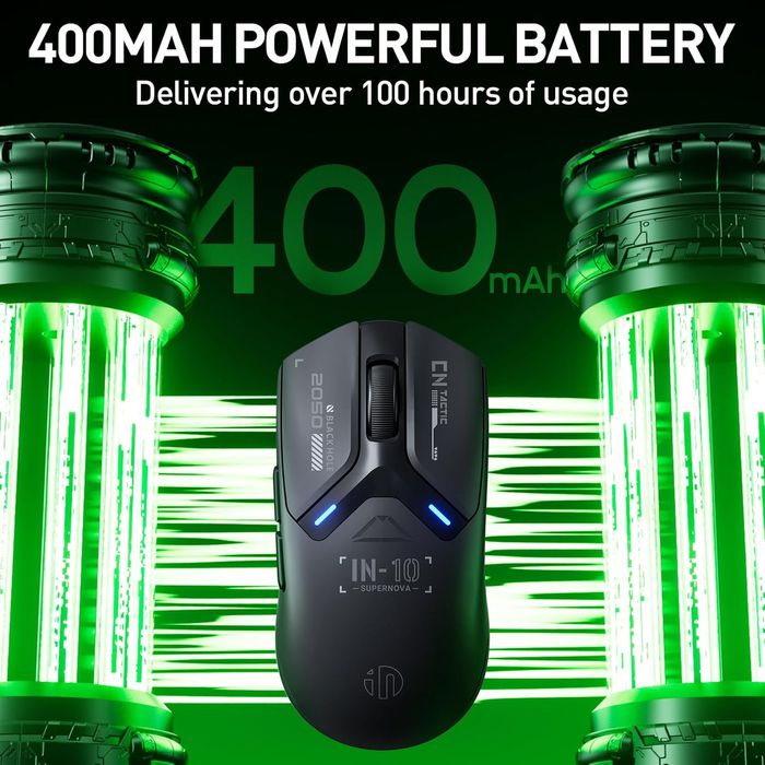 Mysz do gier INPHIC IN10P, bezprzewodowa, 26 000 DPI, RGB