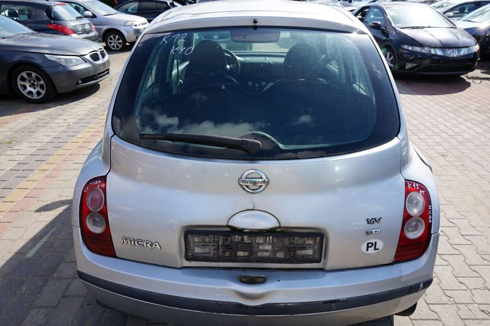 KLAPA BAGAŻNIKA TYLNA MICRA K12 5D HB KY0  SREBRNY NISSAN 2003-2007