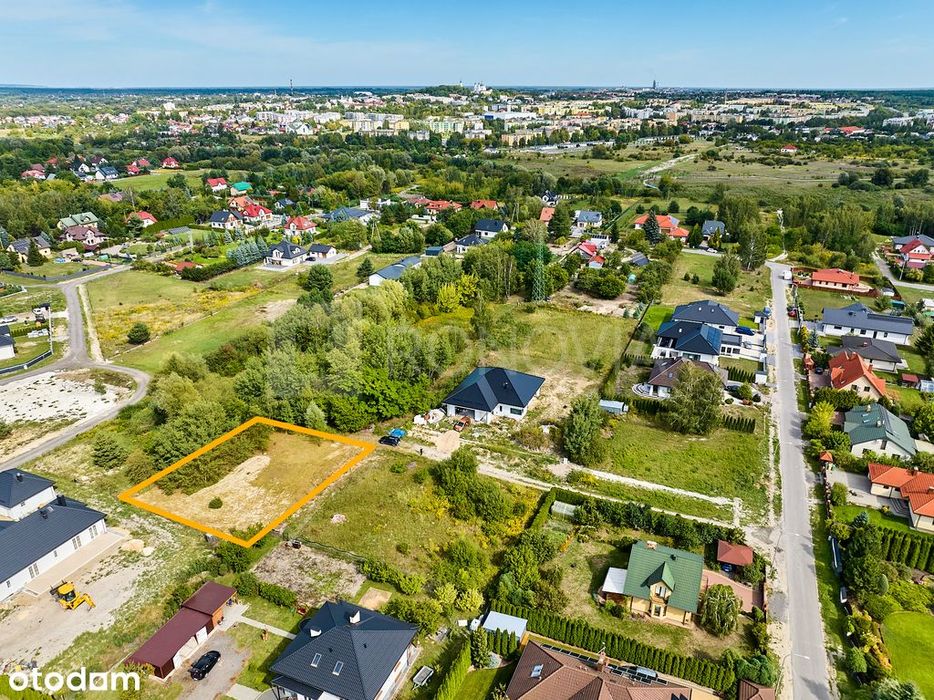 Działka budowlana Chełm z projektem 9,28 A. media - Widok 2