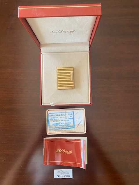 Isqueiro Dupont 1988, verdadeiro, novo, com número de série