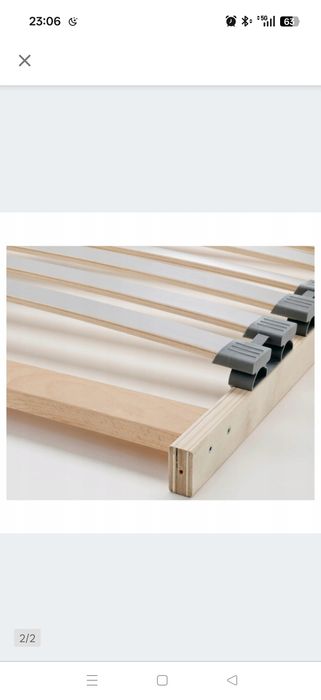 Lonsted Ikea dno stelaż łóżka