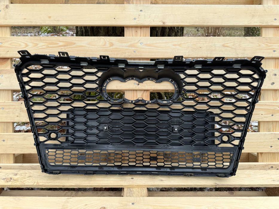 Grill Atrapa Audi A7 C7 11-14 styl RS7 ALL BLACK QUATTRO