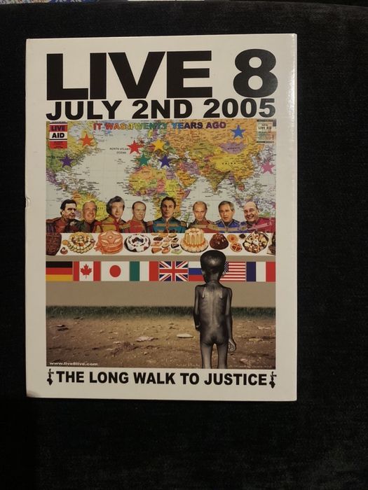 DVD set Live Aid 2005 + pulseira