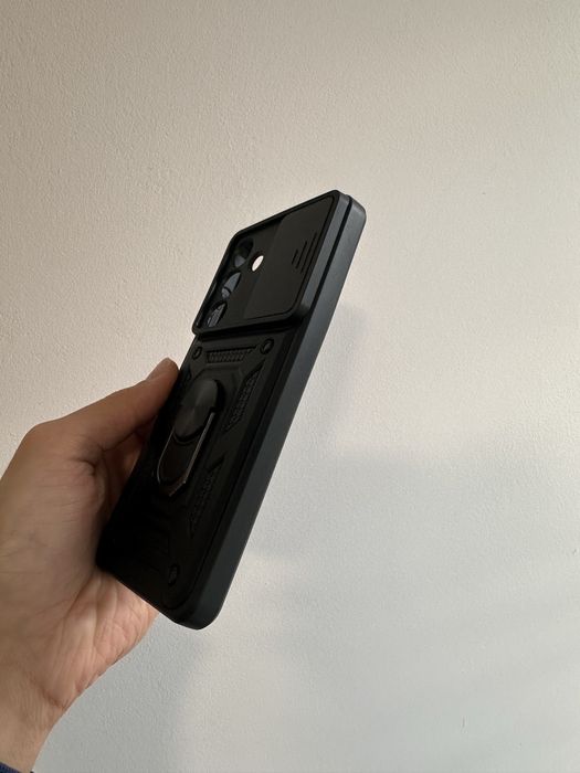 Etui plecki Pancerne czarne do SAMSUNG GALAXY S25 FE