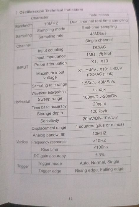 Осциллограф Bside OT2