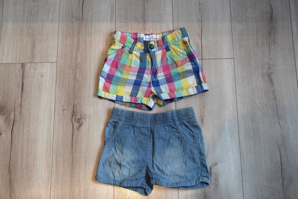 2x krótkie spodenki H&M i Lupilu r. 116