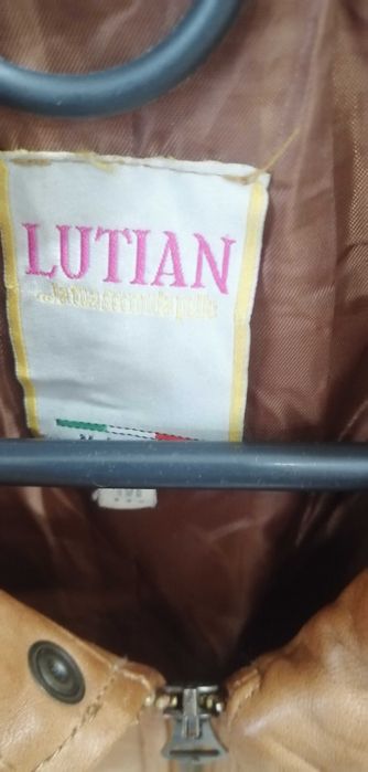 Мужская кожаная куртка Lutian (italy)