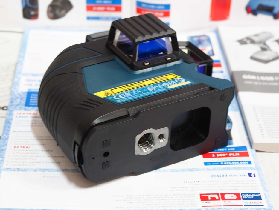 BOSCH GLL 3-80 laser liniowy krzyzowy czerwony promień