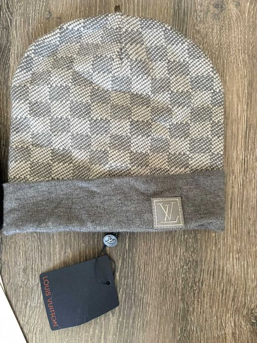 czapka szara louis vuitton