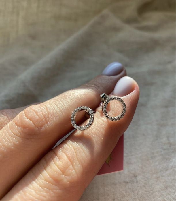 Срібні сережки/пусети/серебряные серьги