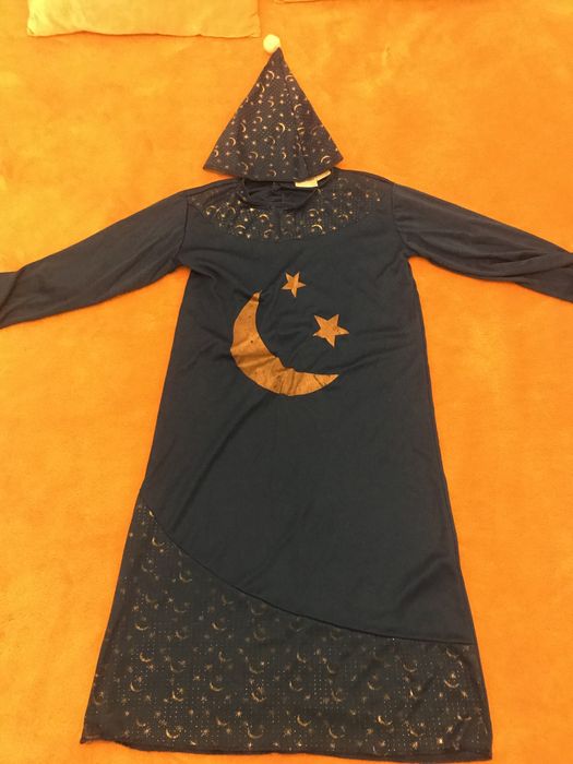 Disfarce feiticeiro criança