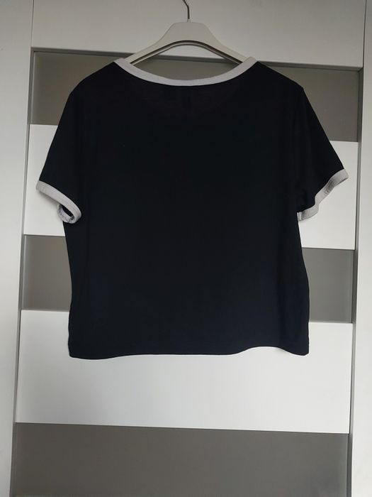 Czarny crop top H&M