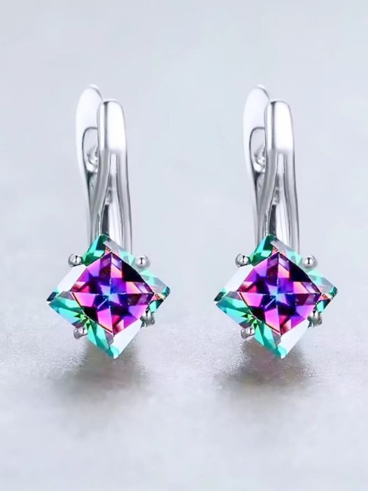 Сережки з цирконом