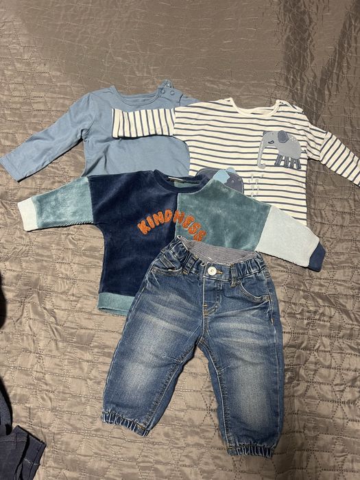 Комплект на хлопчика 3-6 міс next tu h&m набір лот джинси реглани кофт
