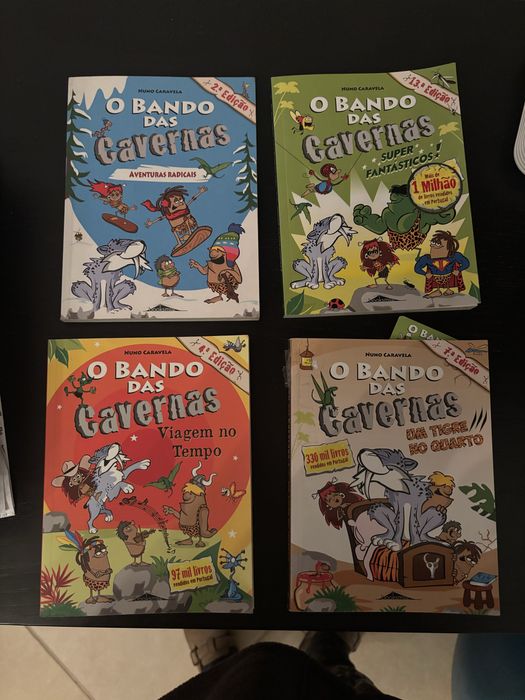 Livros “O bando das cavernas “