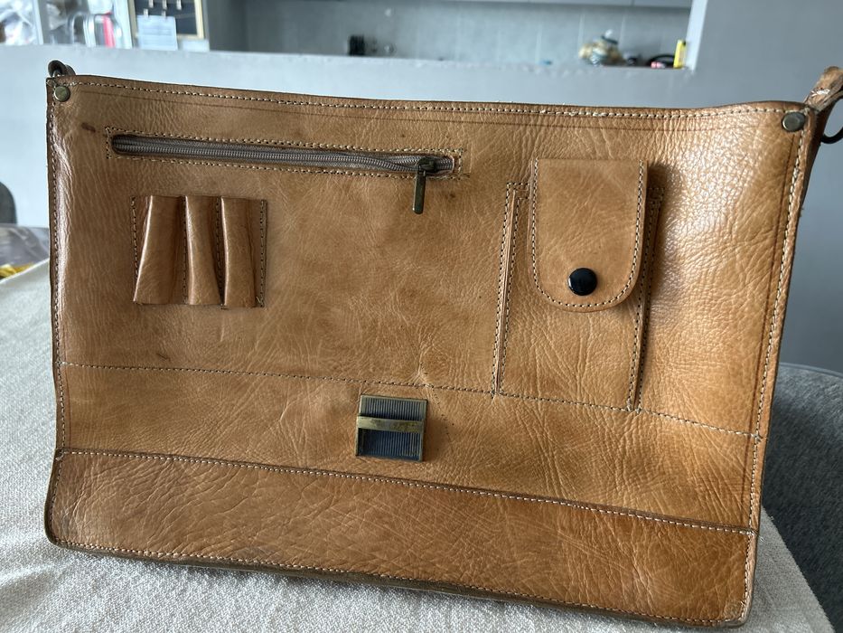 Bolsa de couro estilo vintage - com alça