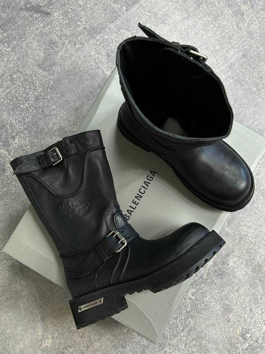 Balenciaga Venom Boot чоботи чорні черные ботинки Strike Stomper 43 40