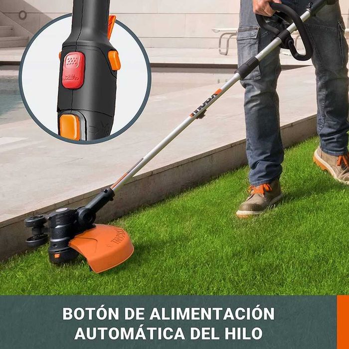 Worx Corta relva + tico-tico 2em1 + berbequim + 1 bateria e carregador
