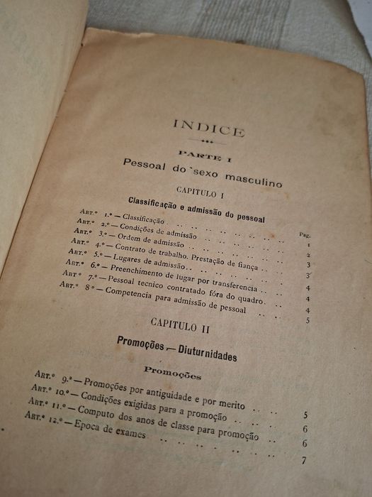 Regulamento Geral do pessoal da CP em 1927