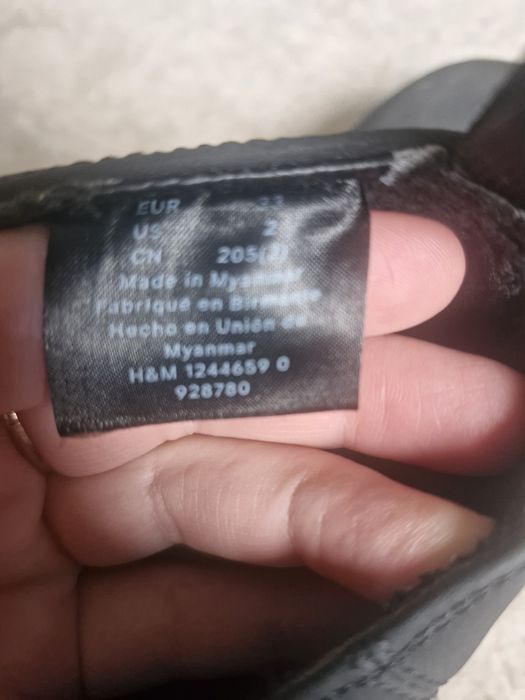 Ботінкм черевики hm 34р
