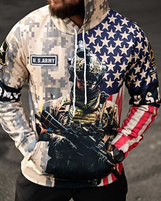 Тактичне худі U.S. Army Soldier  Мілітарі стиль на флісі