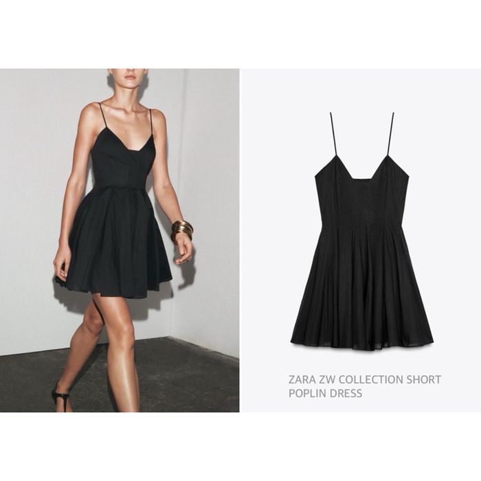ZARA  mango cher17 Нова чорна легка сукня  з поплину сарафан з попліну 2731/085/250