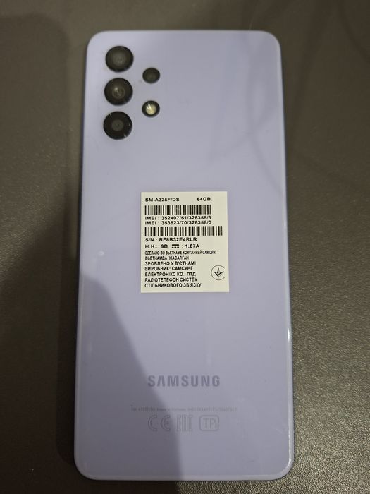 Смартфон Samsung Galaxy A32 (SM-A325F) 4/64GB Light Violet 2 SIM LTE 6: ...