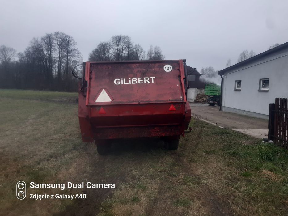 Rozrzutnik Gilbert 8Ton. Nowe opony , Podwójne borty