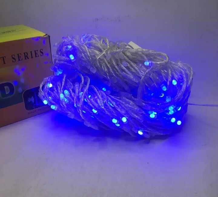 Светодиодная гирлянда штора- водопад 2х2 м. прозрачный провод 8 режим.