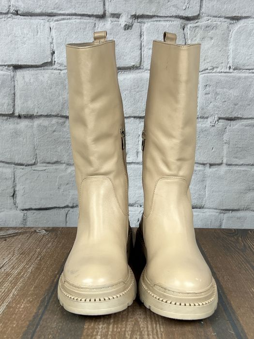 Kozaki beżowe rozm 37