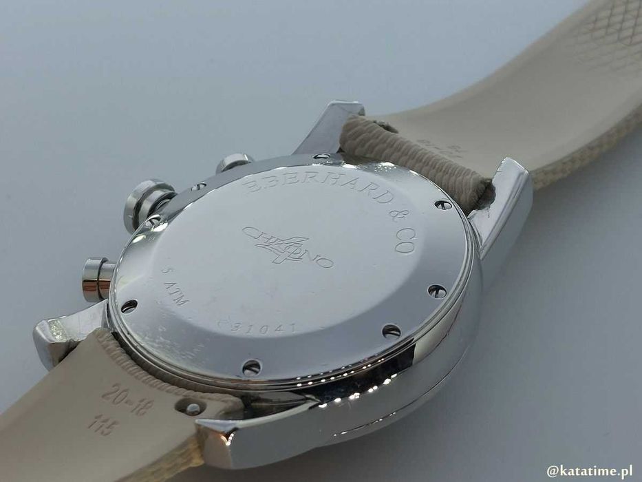 Zegarek męski Eberhard & Co.Chronograph ref. 31041 automatyczny data 40mm zegarek męski
