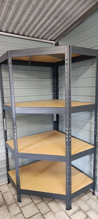 Regał Narożny Zatrzaskowy 180x90x90x45 cm 4P/250kg