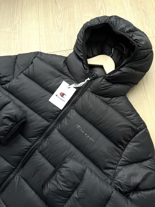 Оригінал Champion Jacket Зимова Куртка Пуховик Мужская Черная Новая