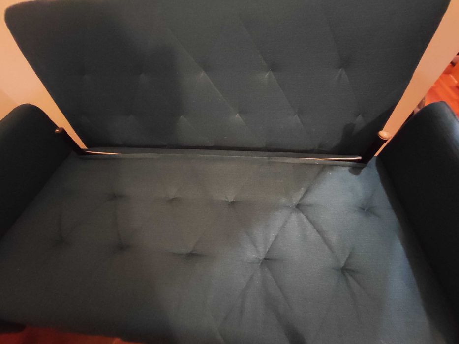 Vendo sofá cama verde em perfeito estado