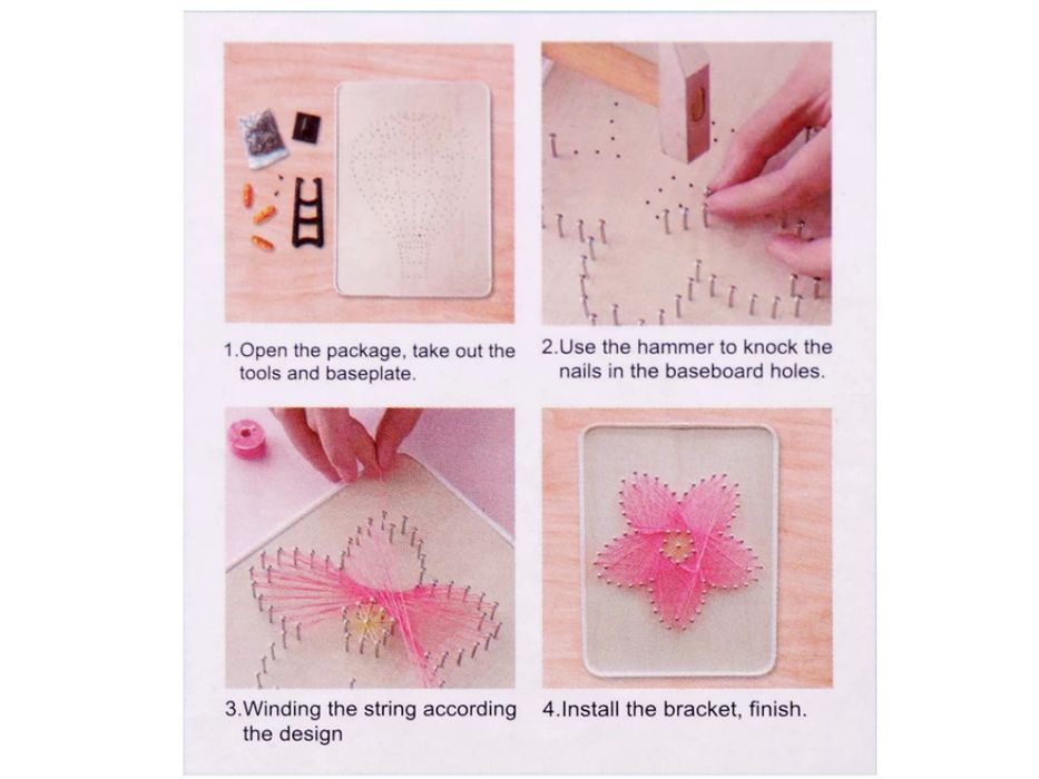 Zestaw kreatywny do string art - słonecznik