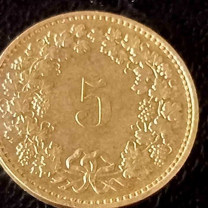 moeda  5 rappen 1988 suica