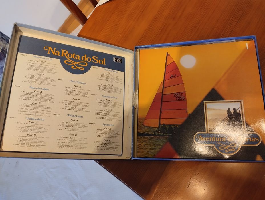 Coleção discos vinil "Na Rota do Sol - Os maiores êxitos da Europa"
