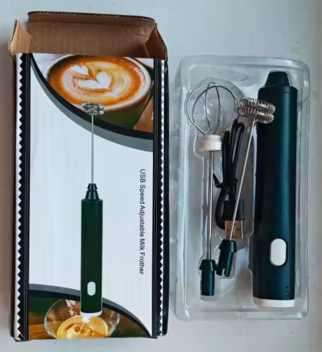 Пінозбивач спінювач міні міксер usb зарядка