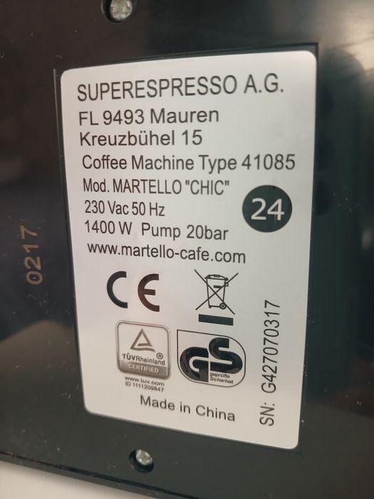 Продам кавоварку капсульну MARTELLO "GHIC"