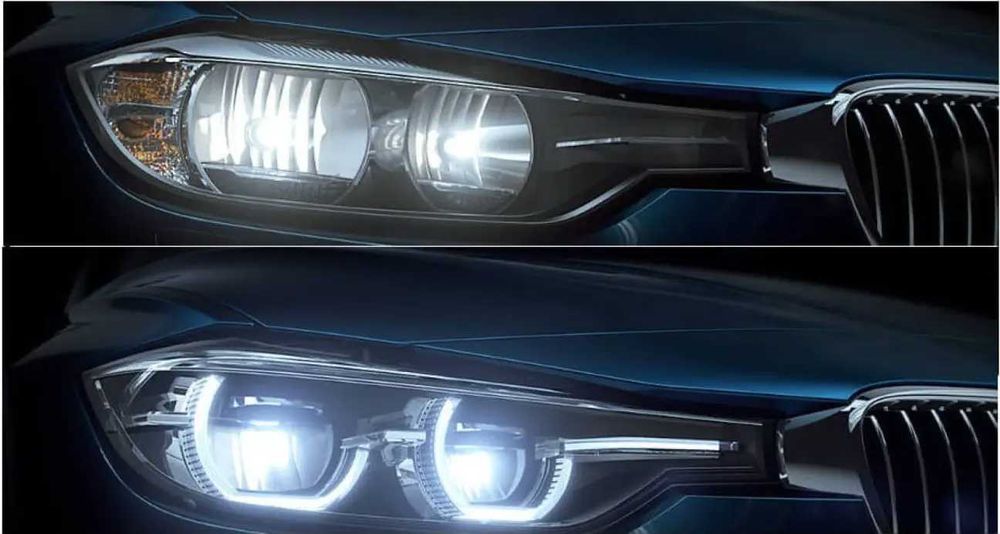 лед фари на bmw f30 full led ЗАМЕНА ГАЛОГЕНА Фары ф30 бмв оптика Фара лед