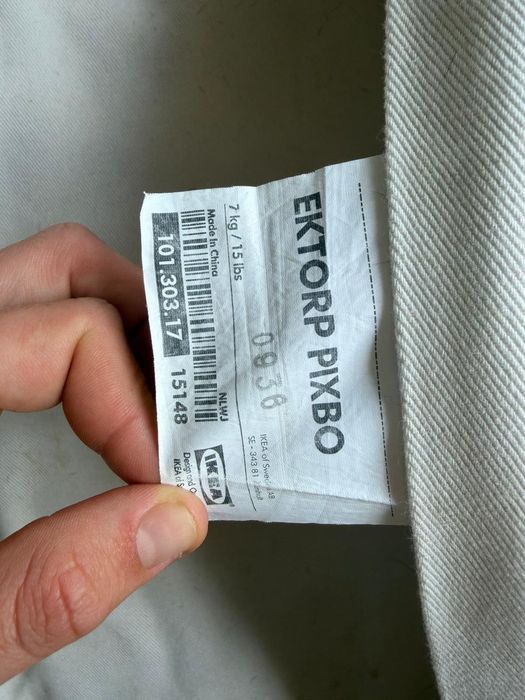 Sofá-cama IKEA Ektorp Pixbo – Branco – Inclui colchão
