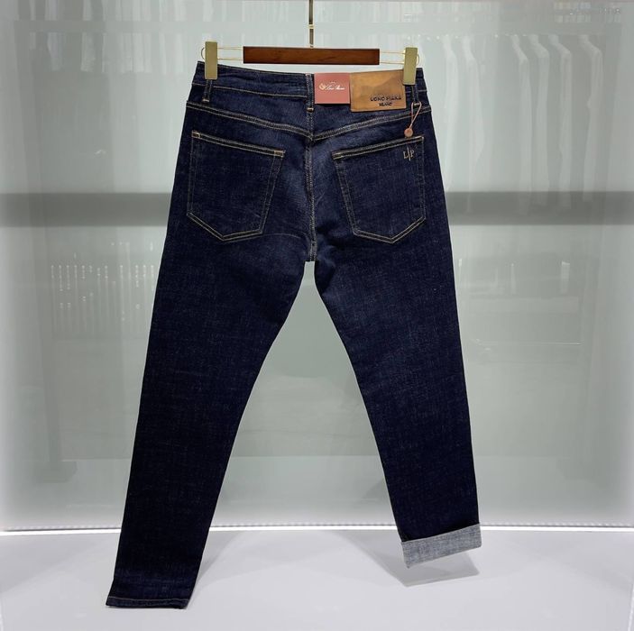 Джинси Loro Piana чоловічі темно-сині джинси лоро піана темно-сині