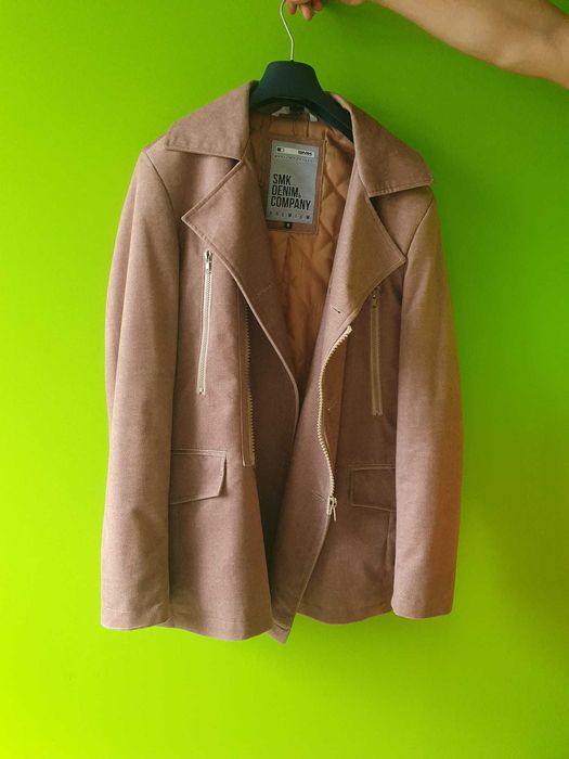 Casaco Amarelo fashion M + Casaco castanho claro