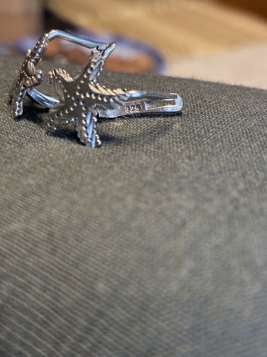 Jubitom srebrne kolczyki rozgwiazdy