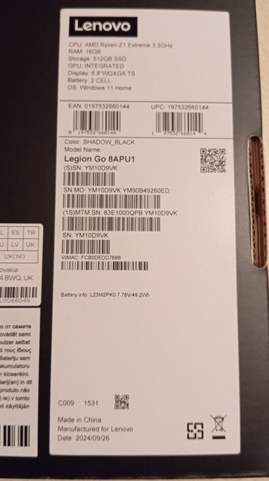 Konsola Lenovo Legion Go