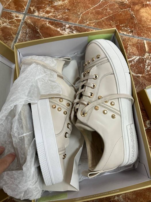 Жіночі кеди Michael Kors Evy Stripe Lace Up Leather 24.5 см