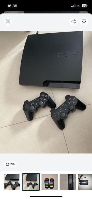 PS3 Slim + Acessorios + Jogos - Como Nova