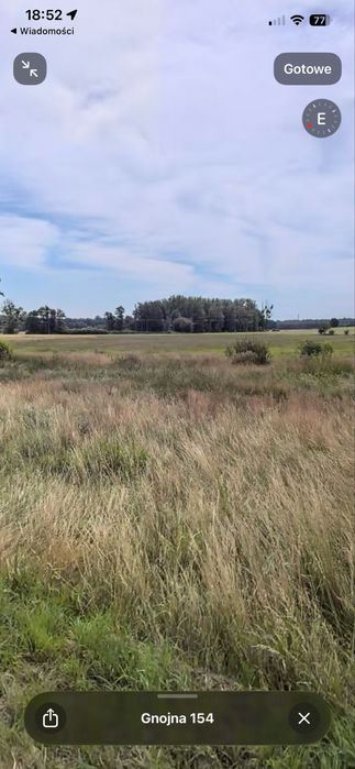 Działka budowlana gnojna grodków 10 ar