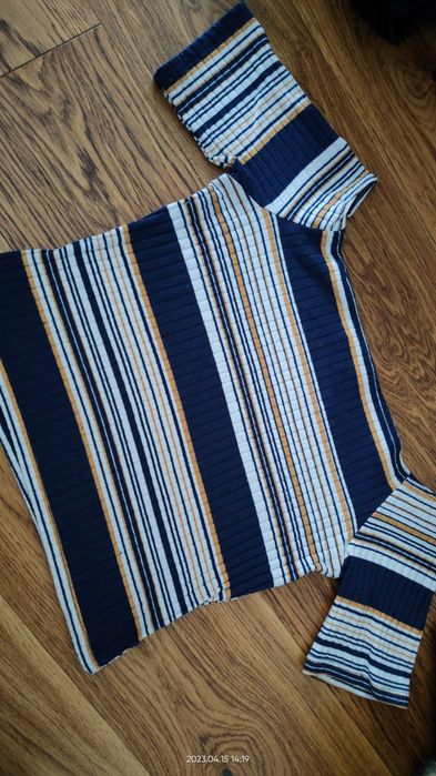 Crop top w paski atmosphere 42 xl letni