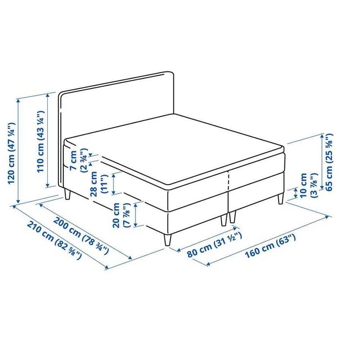 Capa Colchão Cama DUNVIK ikea